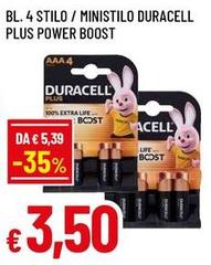 Duracell - Bl. 4 Stilo Plus Power Boost