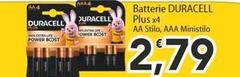 Duracell - Batterie Plus X4 Aa Stilo, Aaa Ministilo