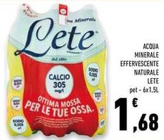 Lete - Acqua Minerale Effervescente Naturale