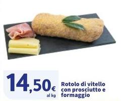 Rotolo Di Vitello Con Prosciutto E Formaggio