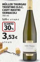 Trentino - Müller Thurgau  D.O.C. Cavit Mastri