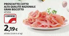 Prosciutto Cotto Alta Qualità Nazionale