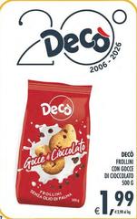 Gusto decò - Frollini Con Gocce Di Cioccolato