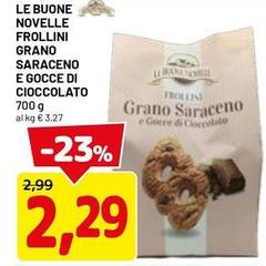 Le buone novelle - Frollini Grano Saraceno E Gocce Di Cioccolato