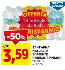 Sant'anna - Naturale Sorgente Rebruant Vinidio