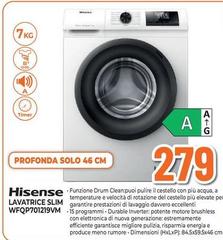 Hisense - Lavatrice Slim Wfqp701219VM