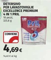 Pril - Detersivo Per Lavastoviglie Excellence Premium 4 In 1