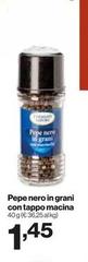 Pepe Nero In Grani Con Tappo Macina