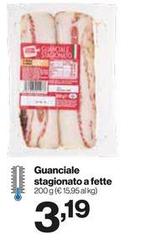 Guanciale Stagionato A Fette