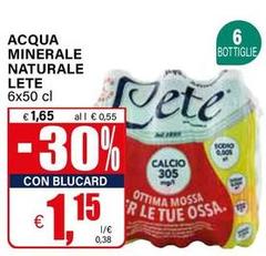 Lete - Acqua Minerale Naturale