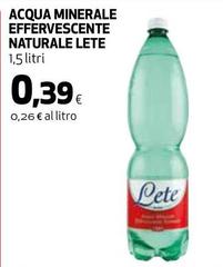 Lete - Acqua Minerale Effervescente Naturale