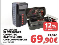 Avviatore Di Emergenza Compatto Batteria Litio Con Compressore