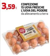 L'uovo del podere - Confezione 15 Uova Fresche