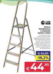 Line Home - Scala Domestica 5 Gradini Simply-Dom