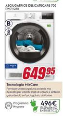 Asciugatrice Delicatecare 700 Ew7h28b