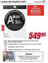 LG - Lavatrice Slim 9kg AI DDTM