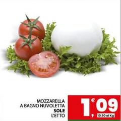 Sole - Mozzarella A Bagno Nuvoletta