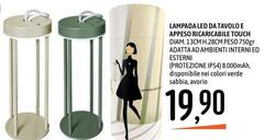 Lampada Led Da Tavolo E Appeso Ricaricabile Touch