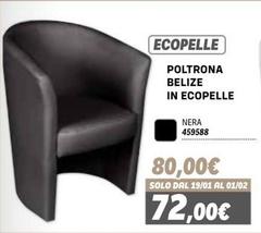 Solo - Poltrona Belize In Ecopelle