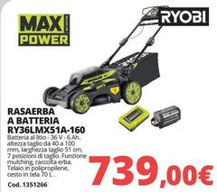 Max - A Batteria Ry36lmx51a-160