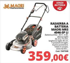 Rasaerba A Bateria Maori Mrs 4046-SP Li