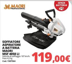 Soffiatore Aspiratore A Batteria MSF 4058 LI