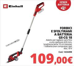 Einhell - Forbici E Sfoltirami A Batteria 18