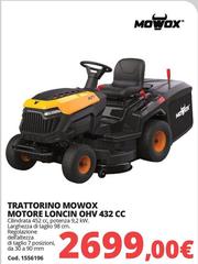 Trattorino Mowvo Motore Loncin Ohv 432 Cc