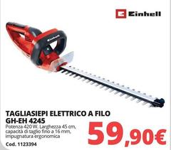 Einhell - Tagliasiepi Elettrico A Filo 4245
