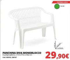 Panchina Diva Monoblocco