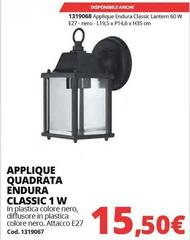 Applique Quadrata Endura Classic 1 W