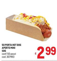 50 Porta Hot Dog Aperto Mini SDG