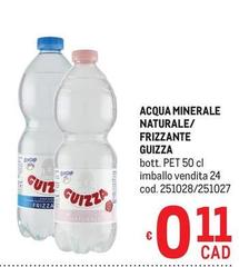 Guizza - Acqua Minerale Naturale/ Frizzante