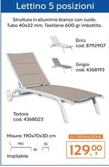 Tortora - Lettino 5 Posizioni