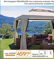 Pali -  Triangolari 100x100x100x130 Mm In Alluminio, 200x100x300 Cm