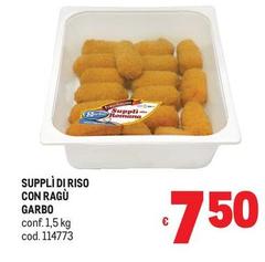 Garbo - Supplì Di Riso Con Ragù