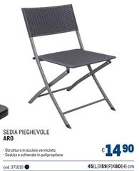 Sedia Pieghevole Aro