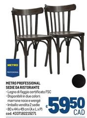Metro Professional Sedie Da Ristorante
