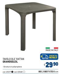 Grandsoleil - Tavolo Ole Rattan