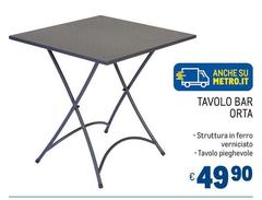 Tavolo Bar Orta