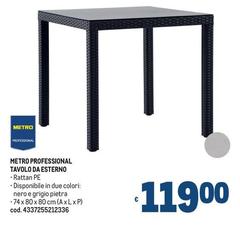 Pietra - Metro Professional Tavolo Da Esterno