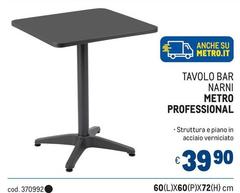 Tavolo Bar Narni Professional