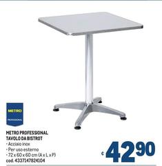 Metro Professional Tavolo Da Bistrot