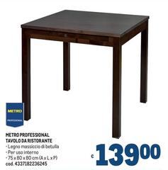 Metro Professional Tavolo Da Ristorante