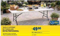 Tavolo O Catering Rettangolare