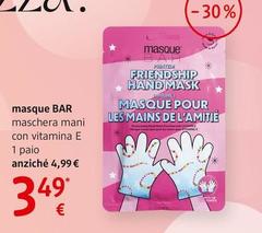 Masque Bar - Maschera Mani Con Vitamina E 1 Paio