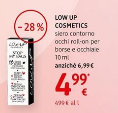 Low Up Cosmetics - Siero Contorno Occhi Roll-on Per Borse E Occhiaie 10 Ml