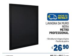 Facile - Lavagna Da Muro Nera Professional