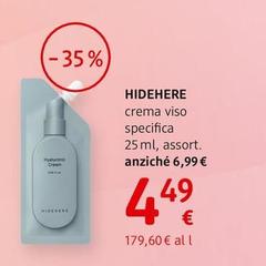 Hidehere - Crema Viso Specifica 25 Ml, Assort.