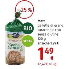 Matt - Gallette Di Grano Saraceno E Riso Senza Glutine 120 G